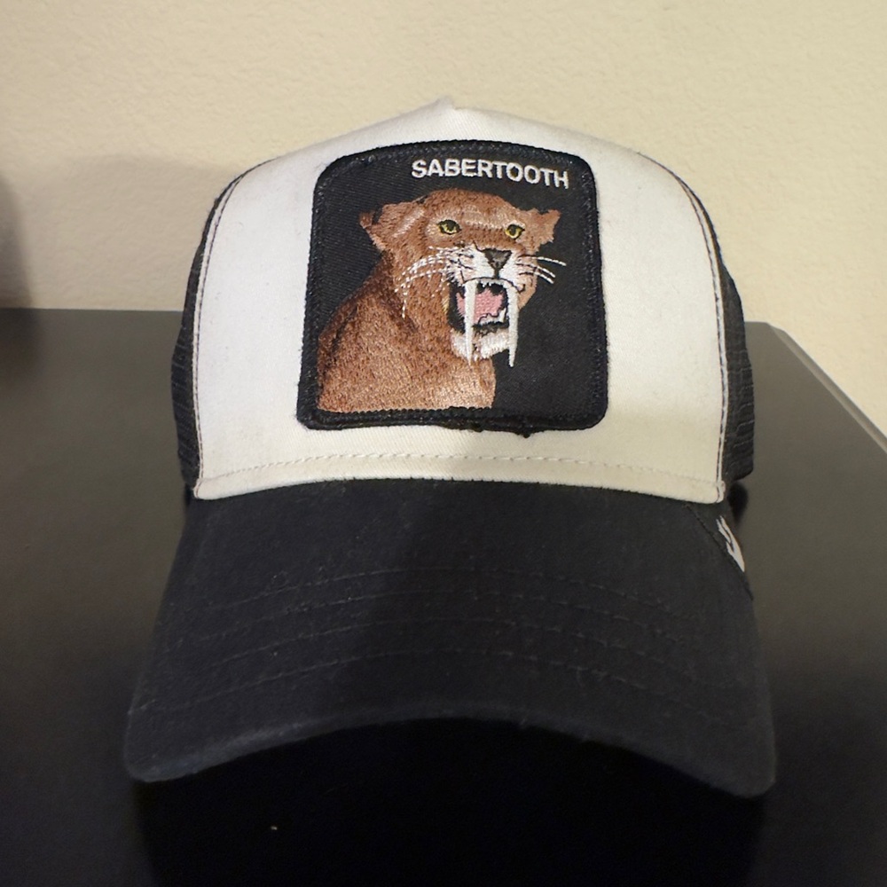 Goorin Bros. Black and White Sabertooth Trucker Hat